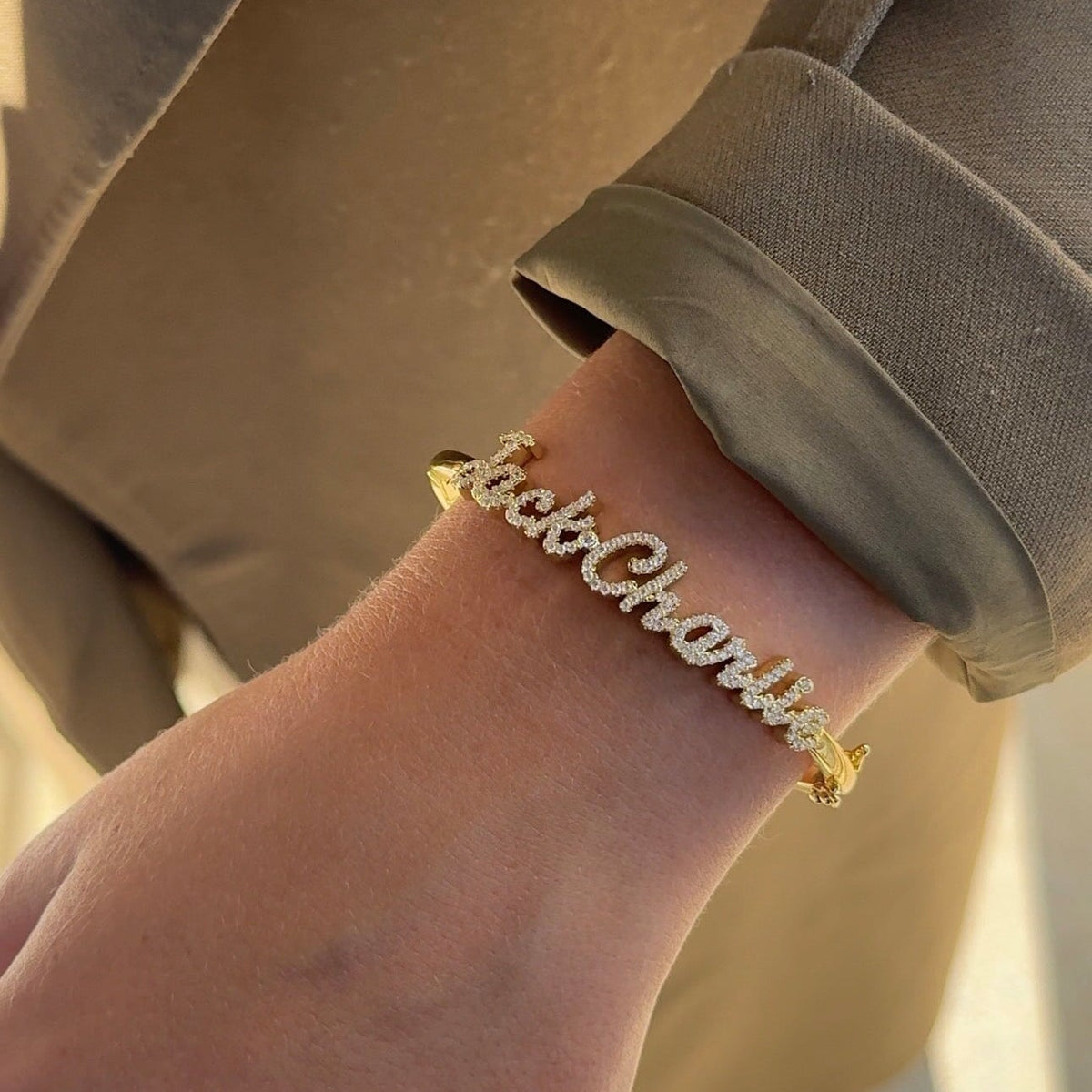 Custom Multiple Name Bangle Bracelet Bob 