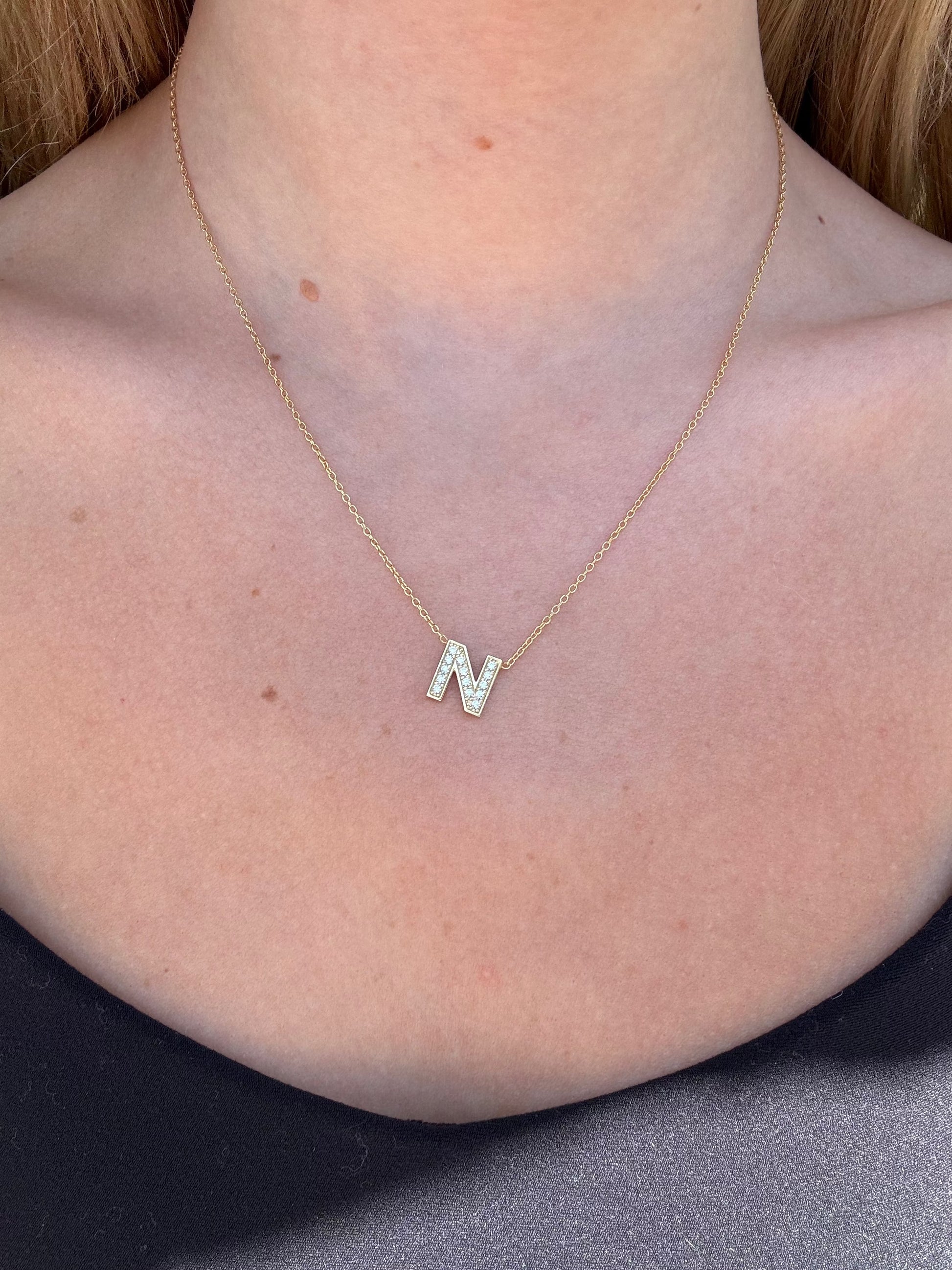 Custom Bold Initial Necklace necklace Bob 