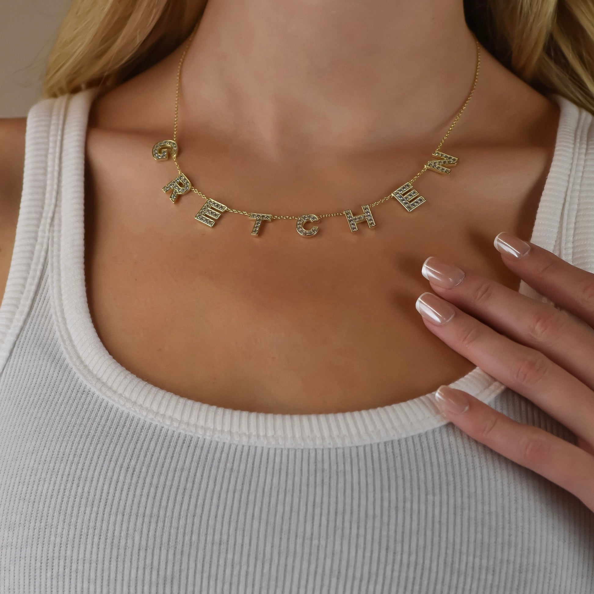 It’s All in a Name® *Bold* Personalized Necklace JEWELRY The Sis Kiss 