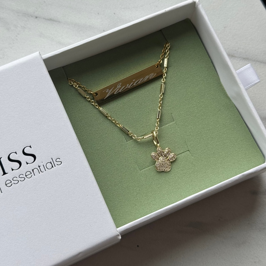 Dog Mom Charm Necklace Necklaces Sis Kiss 