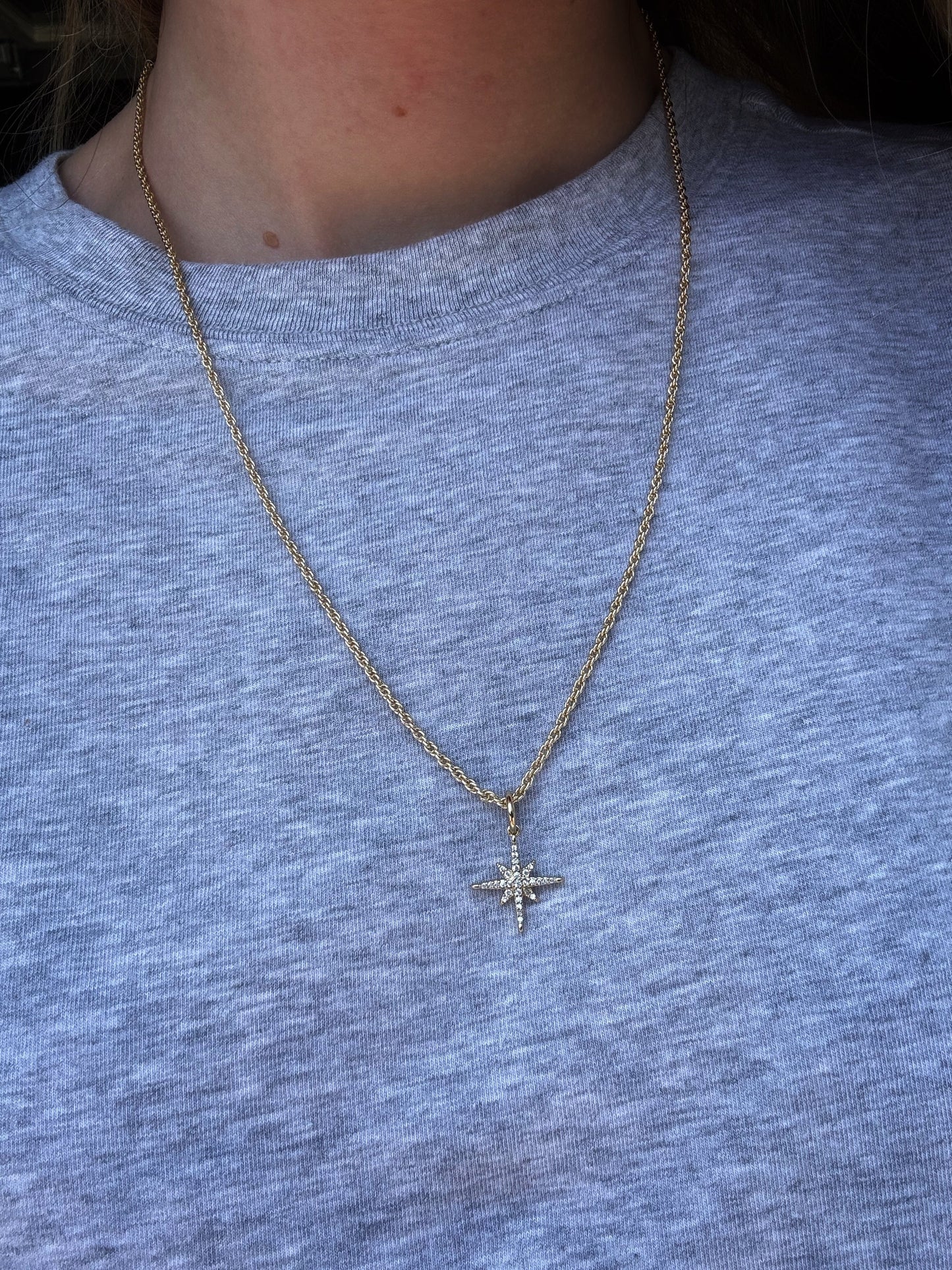 Compass Star Charm Charms & Pendants Joyce 