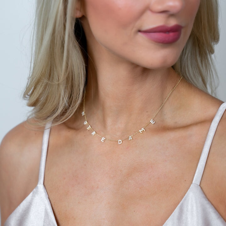It’s All in a Name® *Mini* Personalized Necklace JEWELRY The Sis Kiss 