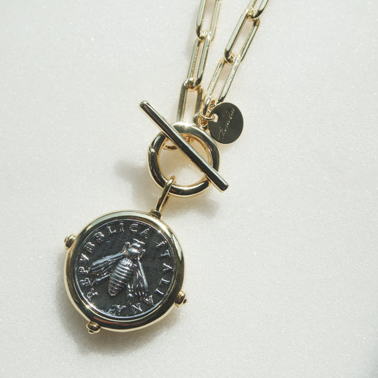 Preorder- Two Tone Bee Charm Charms & Pendants Joyce 