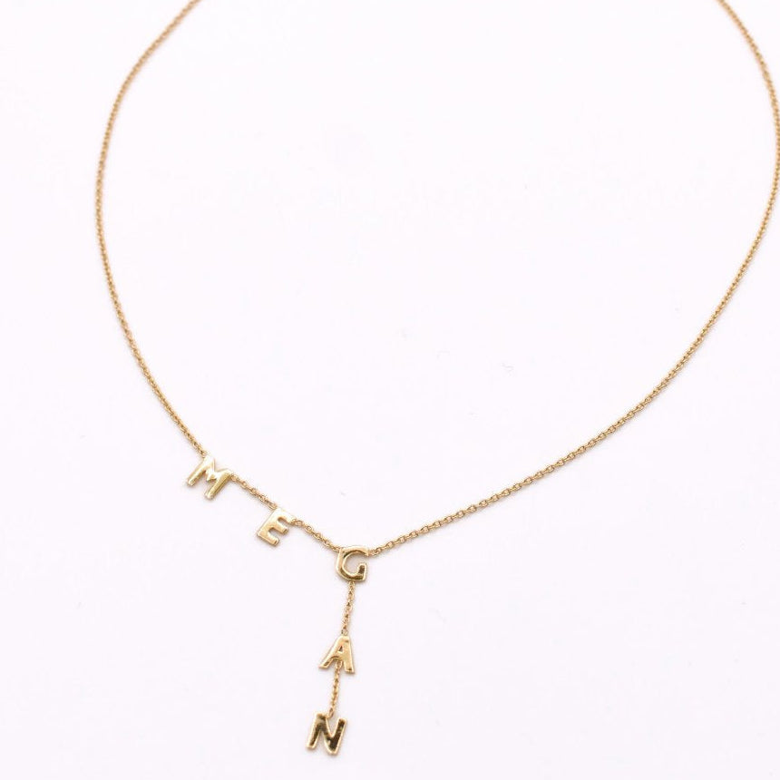 Custom Vertical Name Drop Necklace necklace Bob 