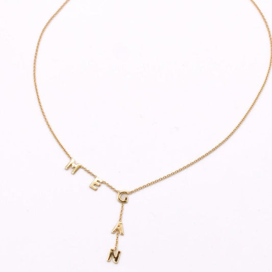 Custom Vertical Name Drop Necklace necklace Bob 
