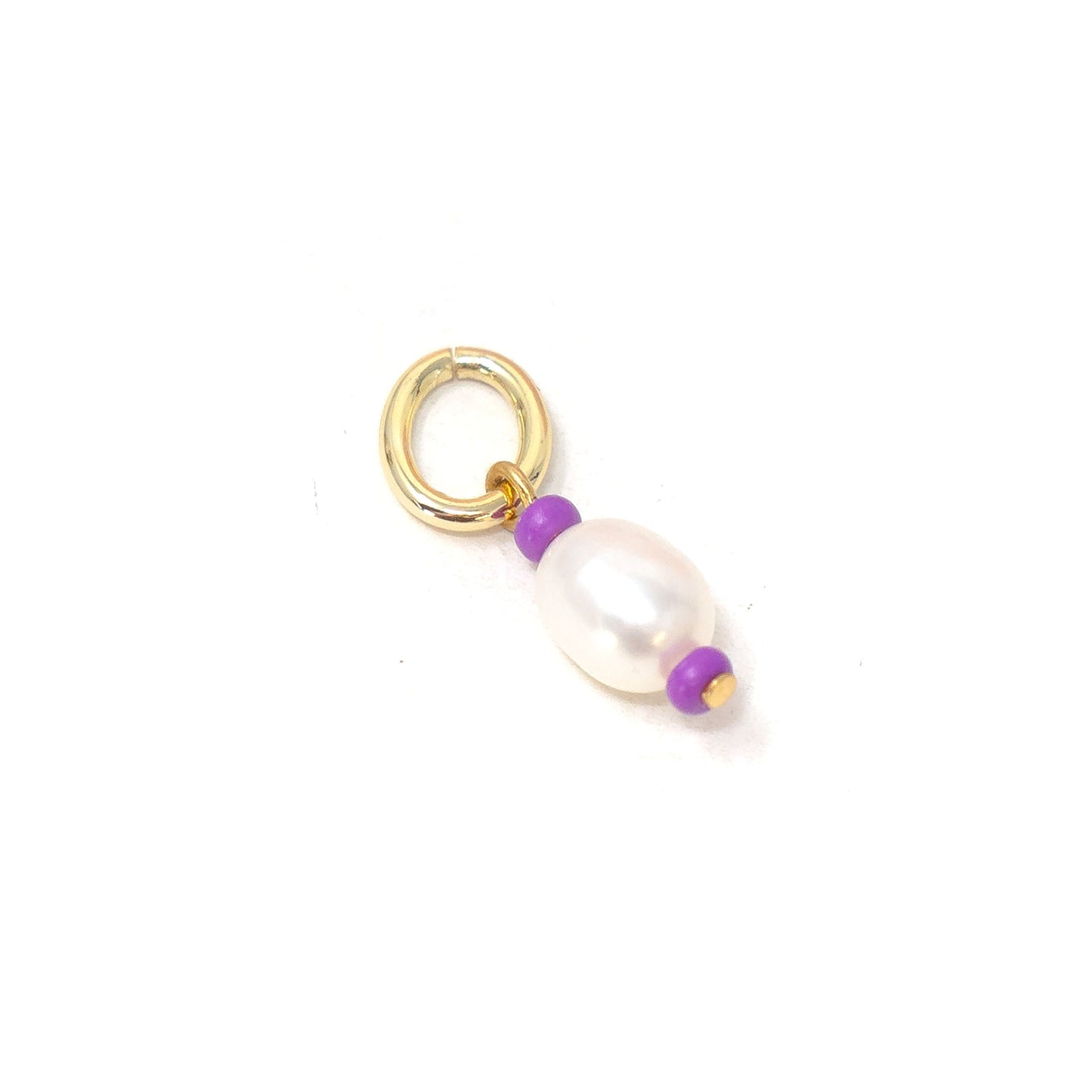 Purple and Pearl Charm Charms & Pendants The Sis Kiss 