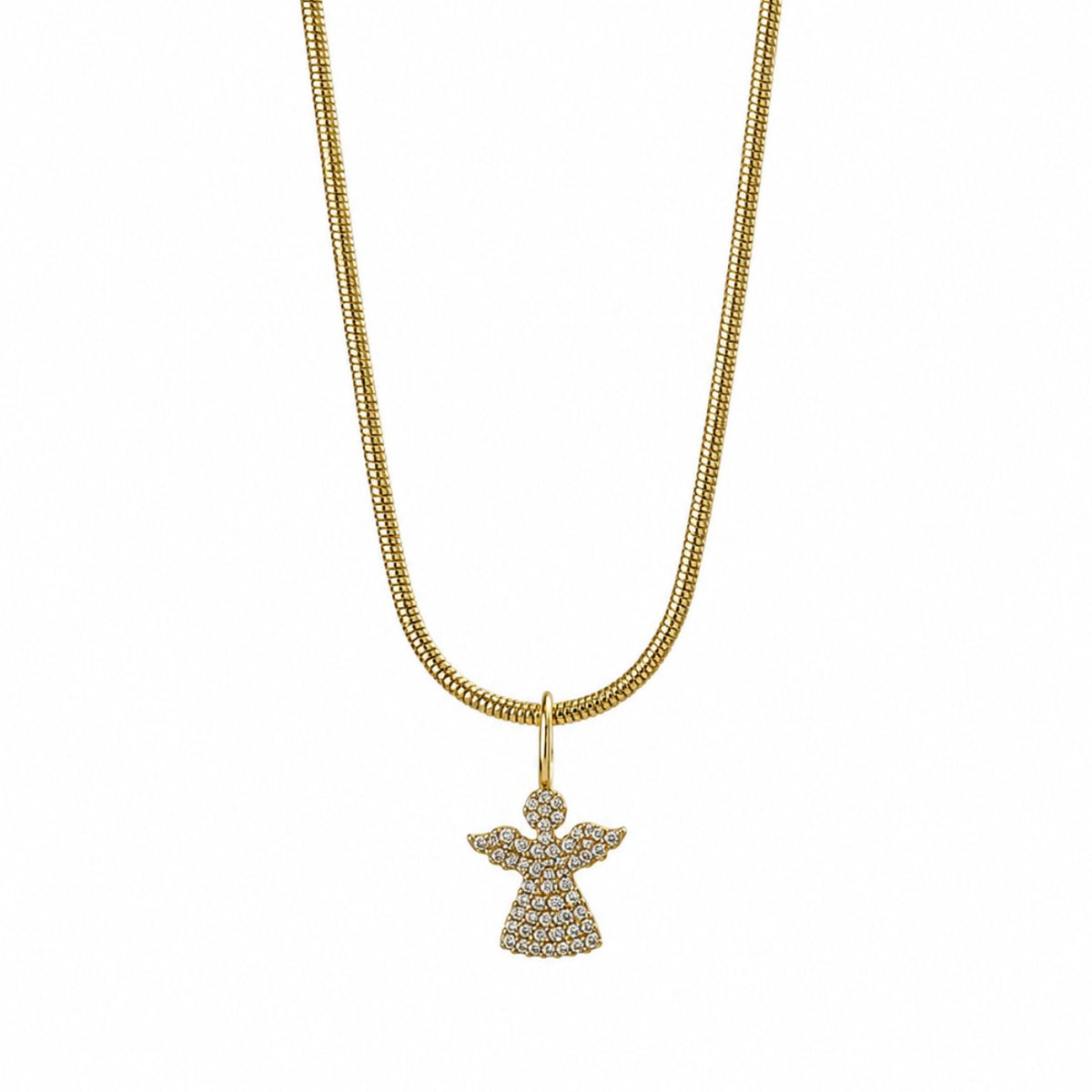 Mini Guardian Angel Charm Necklace Necklaces Joyce 