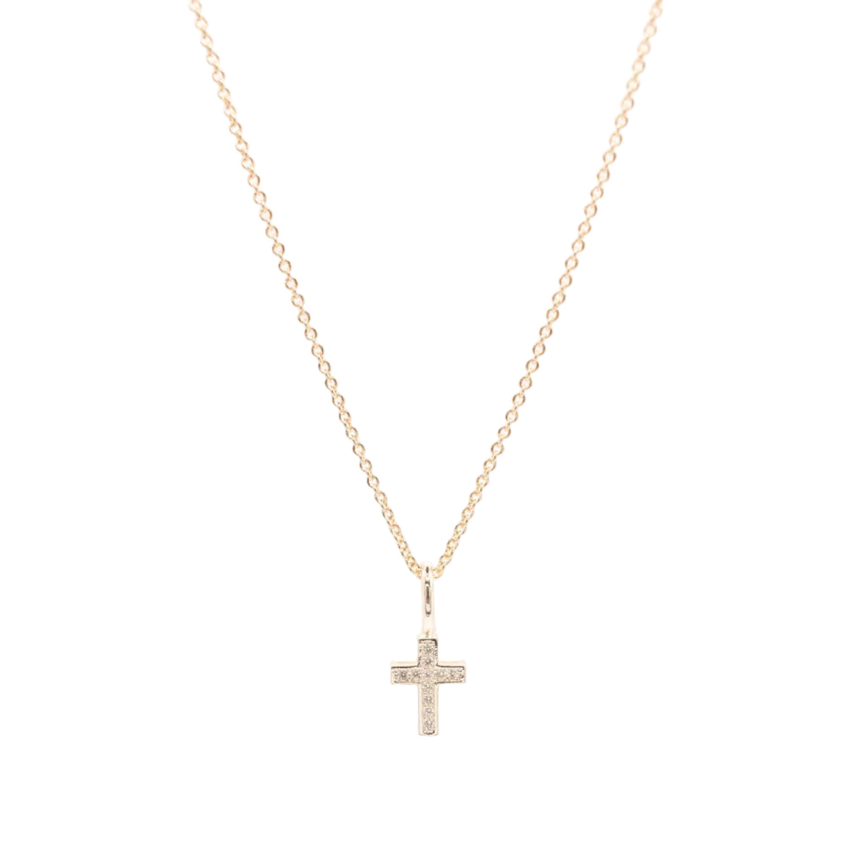 Crystal Cross Charm Necklace necklace Joyce 