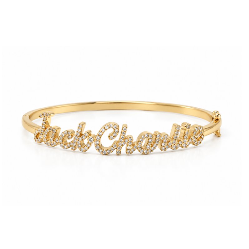 Custom Multiple Name Cuff Bracelet Bob 