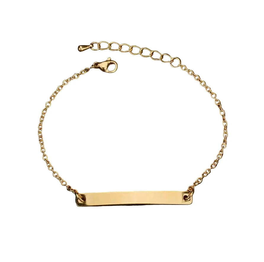 Custom Engraved Bar Bracelet Bracelets Laser Outpost