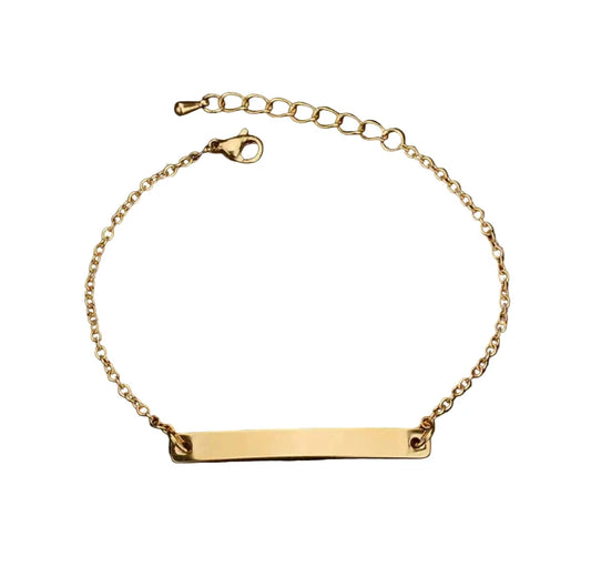 Custom Engraved Bar Bracelet Bracelets Laser Outpost