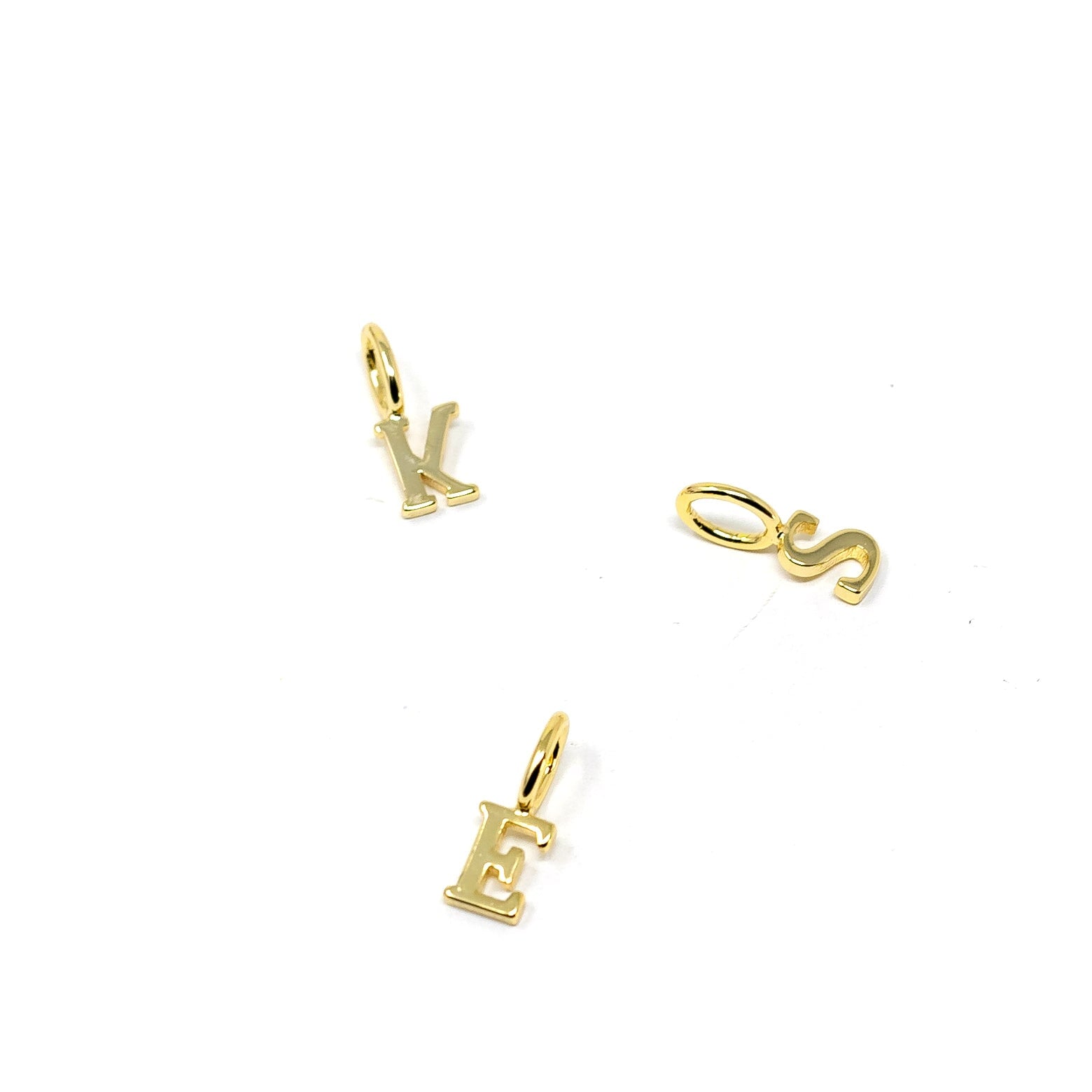 Solid Initial Charm Charms & Pendants The Sis Kiss