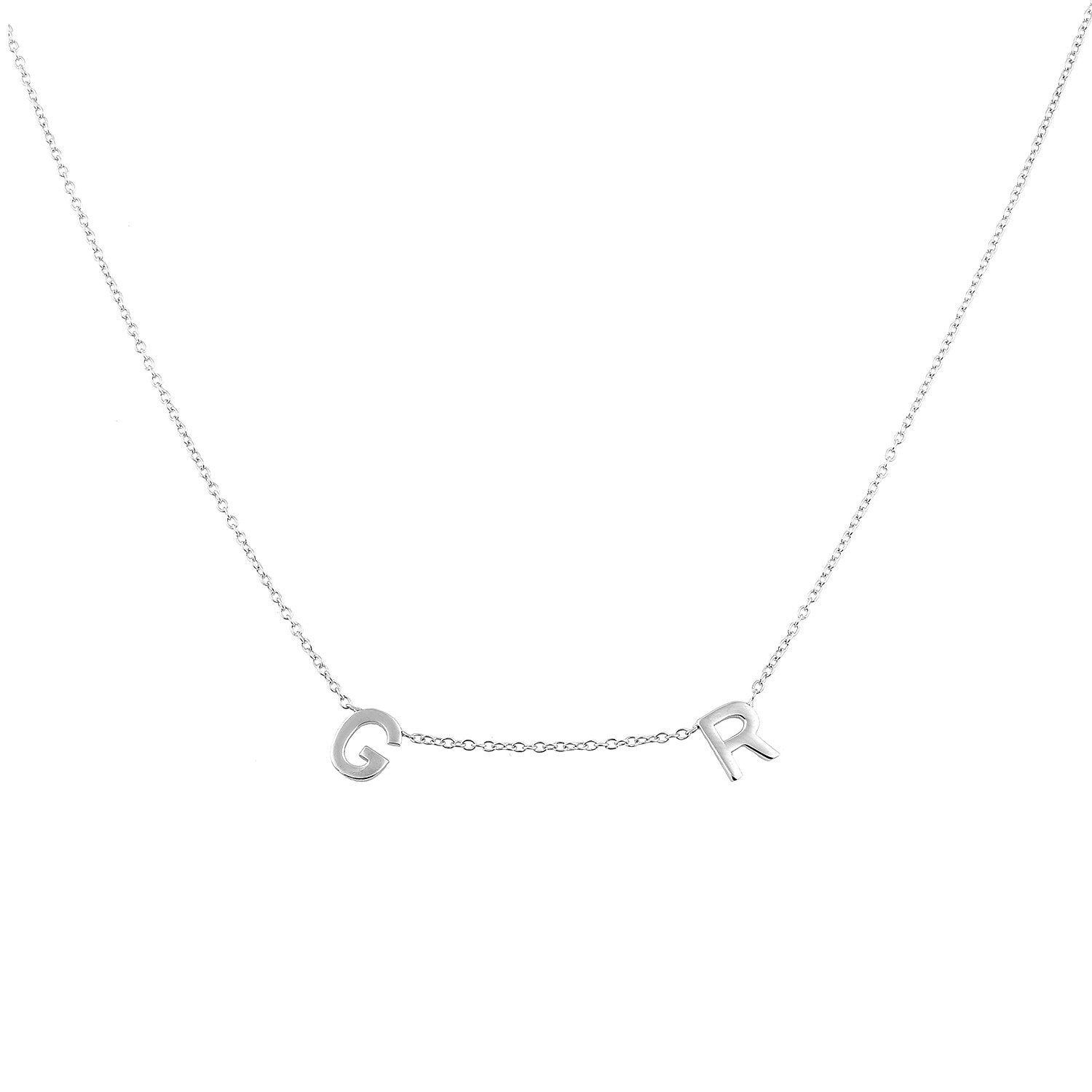 It's All in a Name™ *Linked* Personalized Necklace necklace The Sis Kiss Silver 
