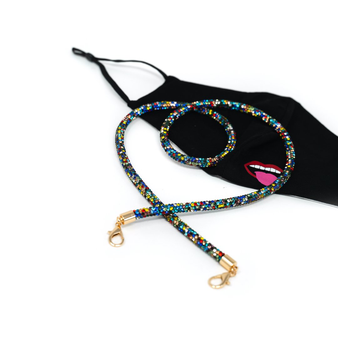 Save Your Mask - Sis Kiss Mask Chains ACCESSORY The Sis Kiss Rainbow Bling