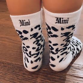 Mama and Mini Leopard Print Socks ACCESSORY The Sis Kiss Mini Socks (Kids)