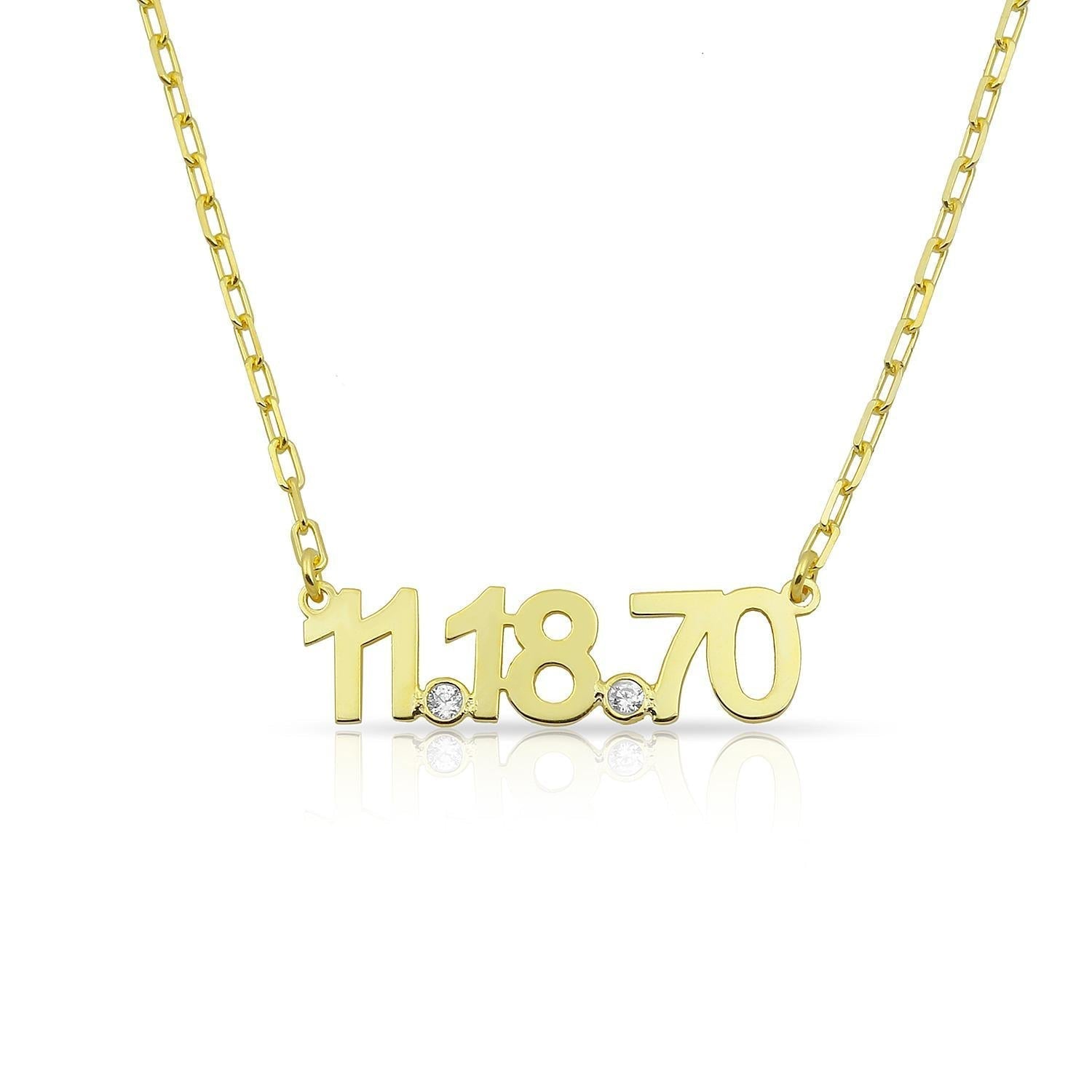 Custom Remember When Necklace JEWELRY Saida Gold