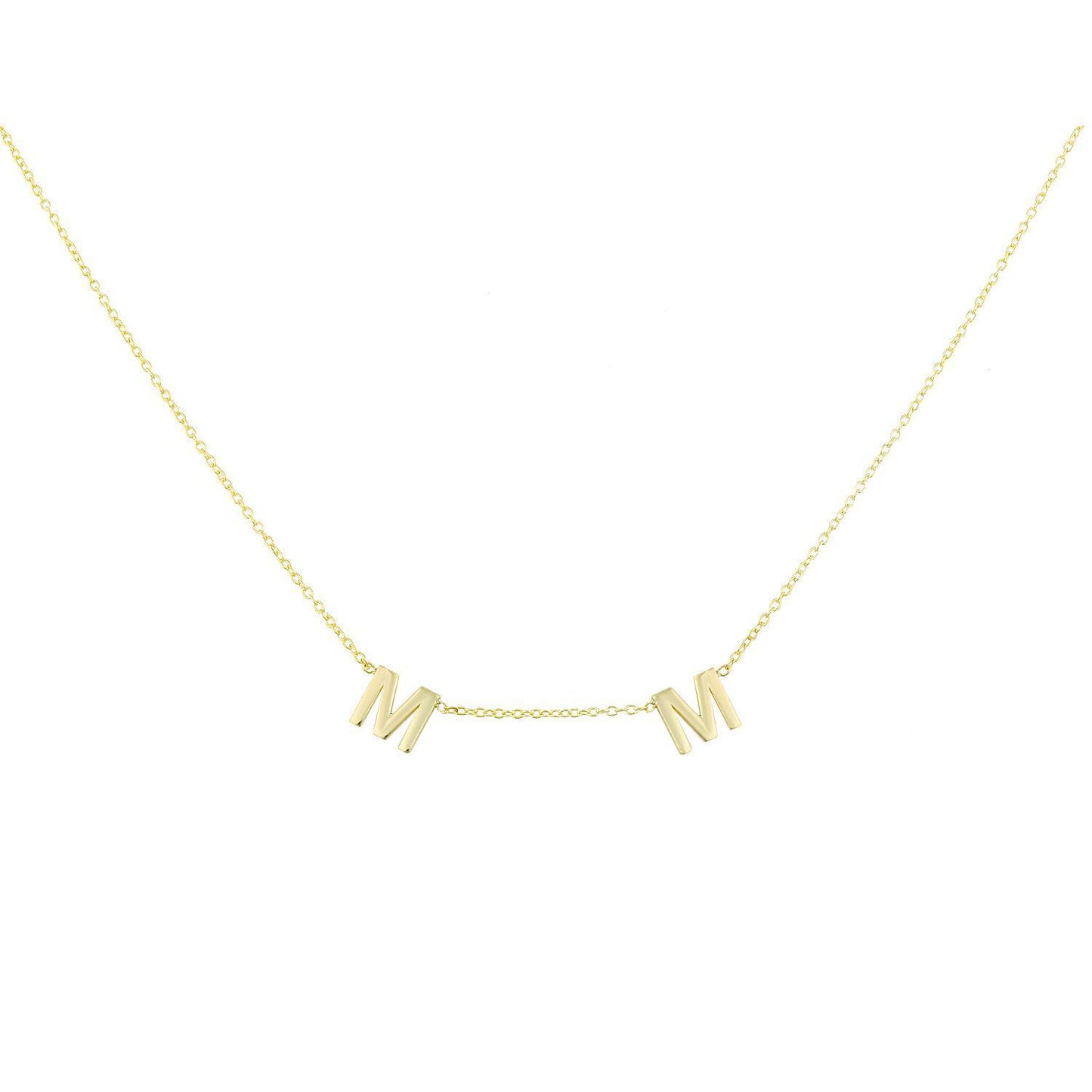 It's All in a Name™ *Linked* Personalized Necklace necklace The Sis Kiss Gold 