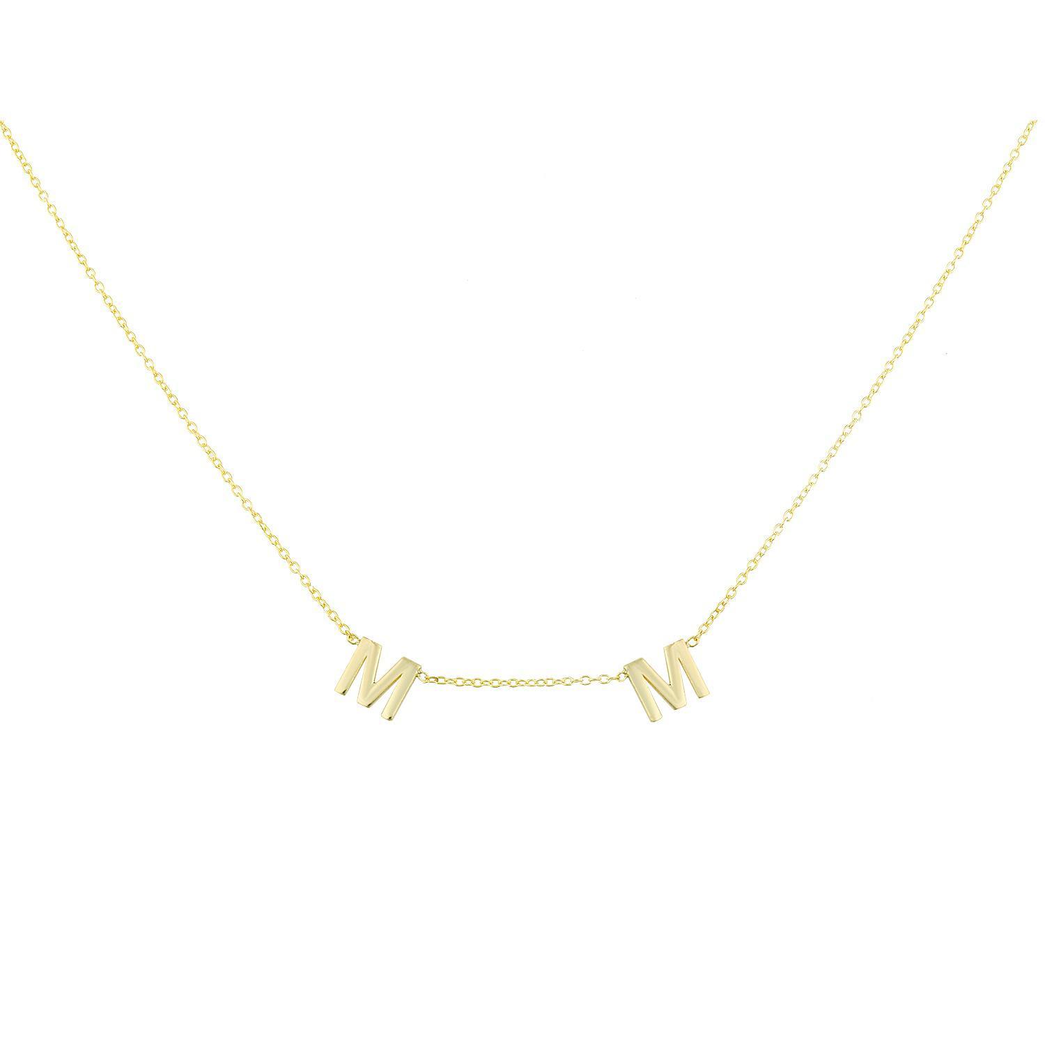 It's All in a Name™ *Linked* Personalized Necklace necklace The Sis Kiss Gold 