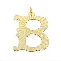 The Sis Kiss Muse Initial Necklace JEWELRY The Sis Kiss Gold B