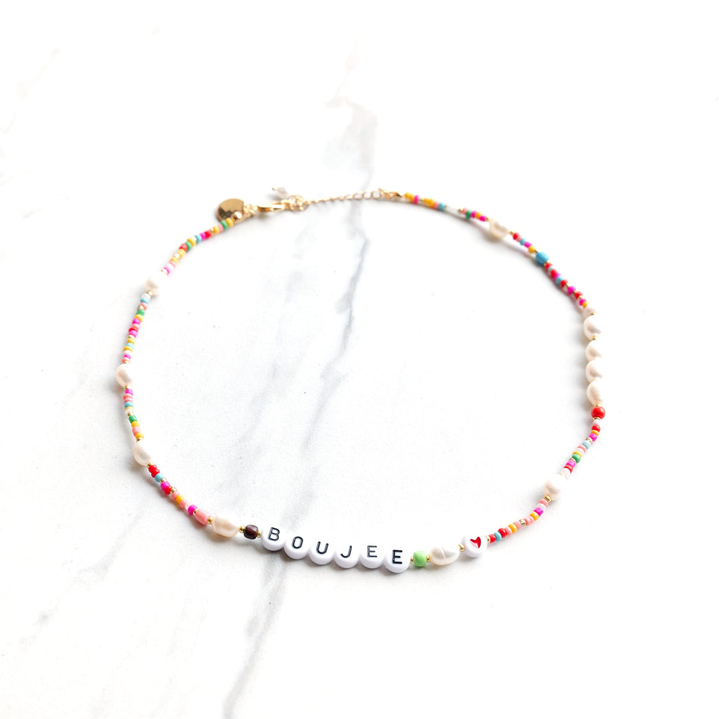 SIS KISS BONDI BEADED BRACELET - CLEAR main image 1