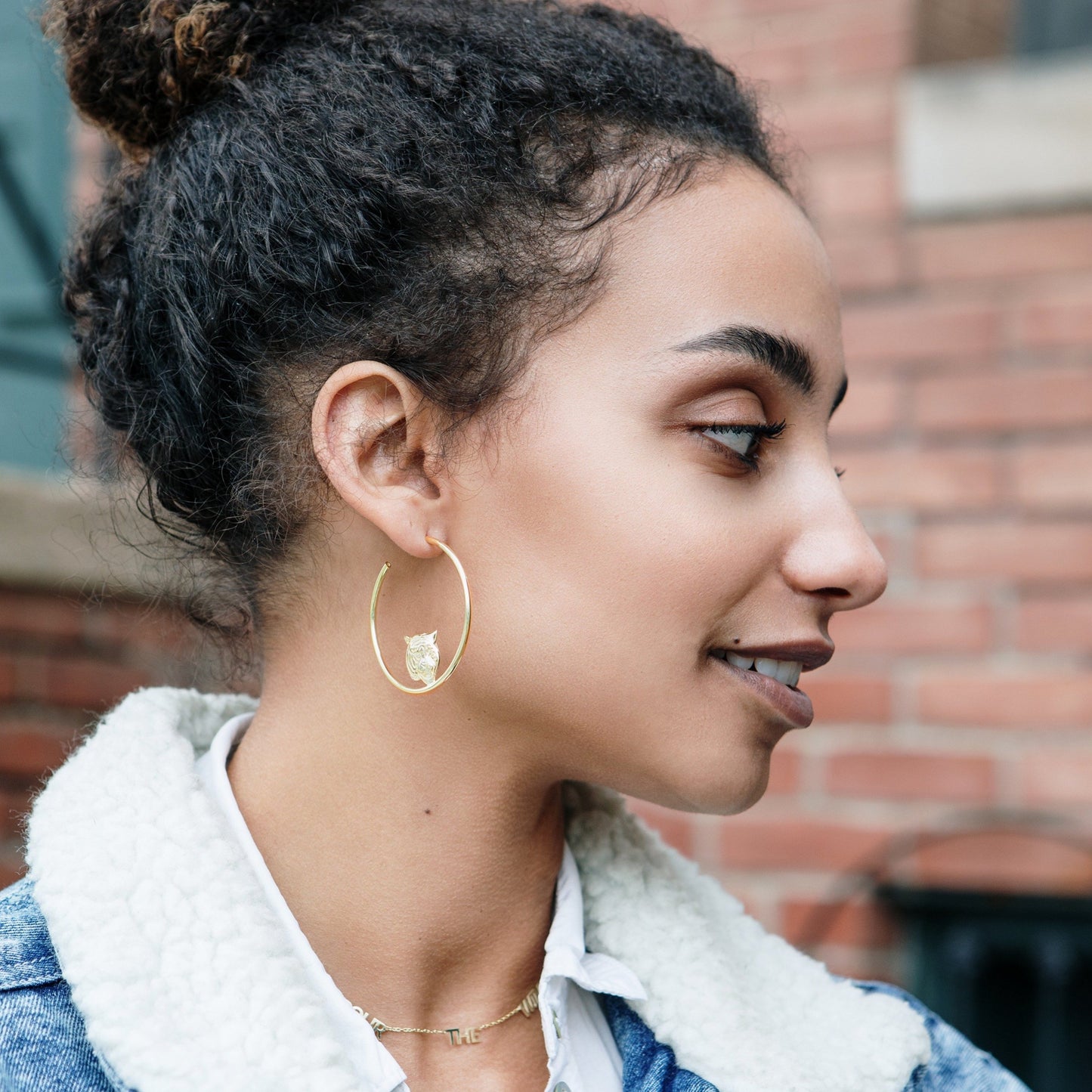 TSK Tiger Hoop Earrings JEWELRY The Sis Kiss
