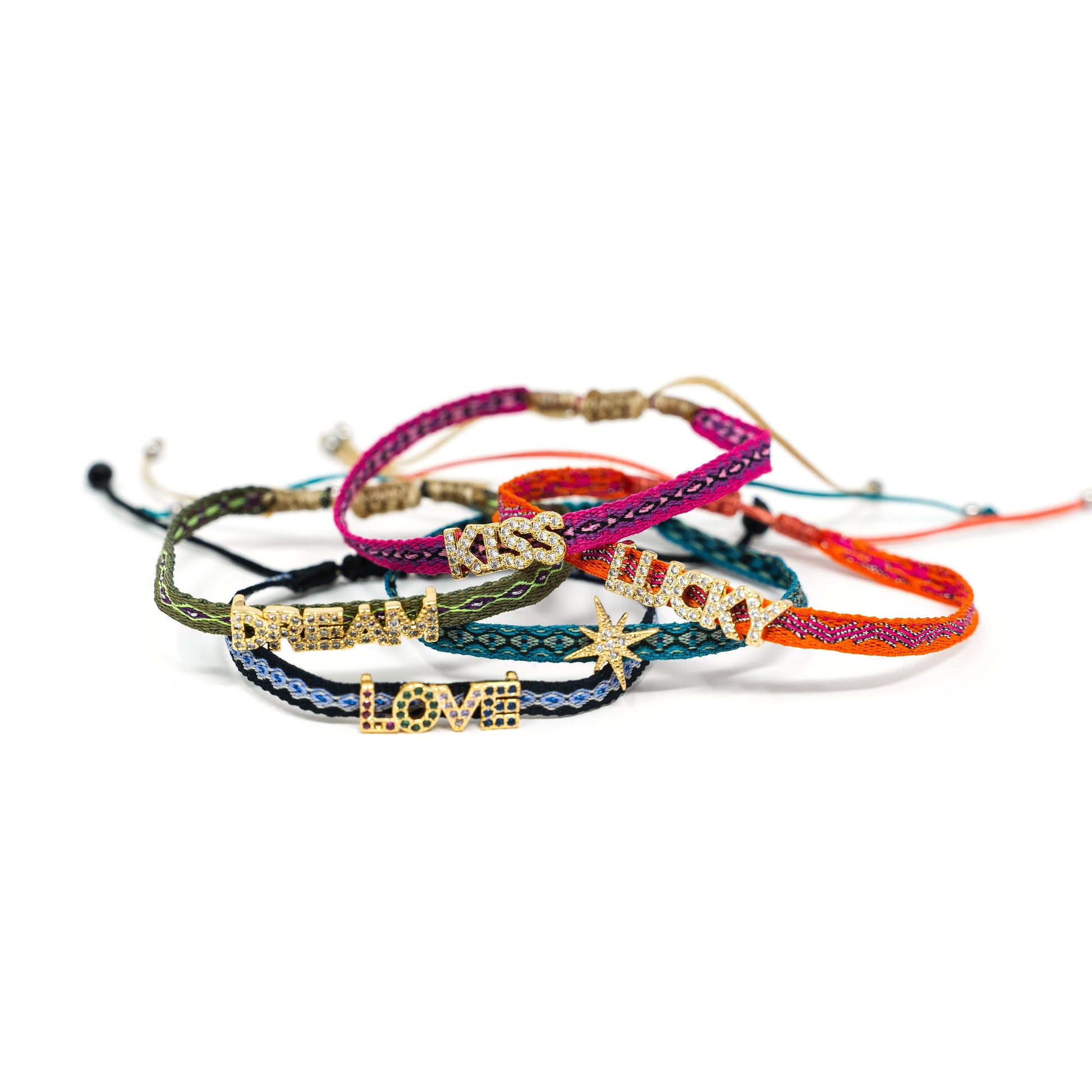 Adjustable Lucky Cord Bracelets JEWELRY The Sis Kiss