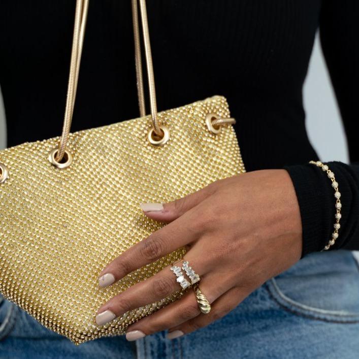 Shimmer and Shine Sparkle Bag Handbags The Sis Kiss Gold