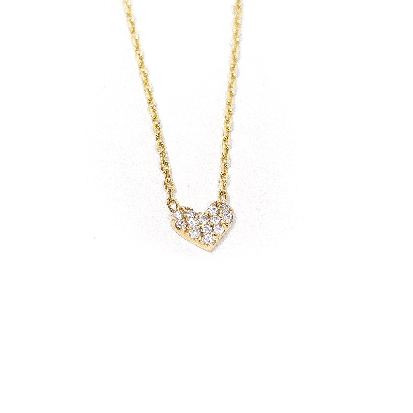 TSK Diamond Heart Necklace JEWELRY The Sis Kiss