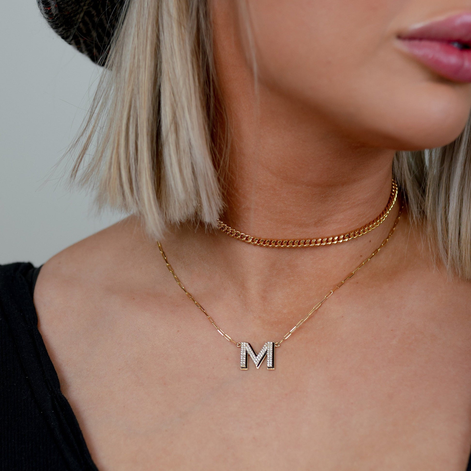 Dainty Curb Link Choker or Lariat JEWELRY The Sis Kiss