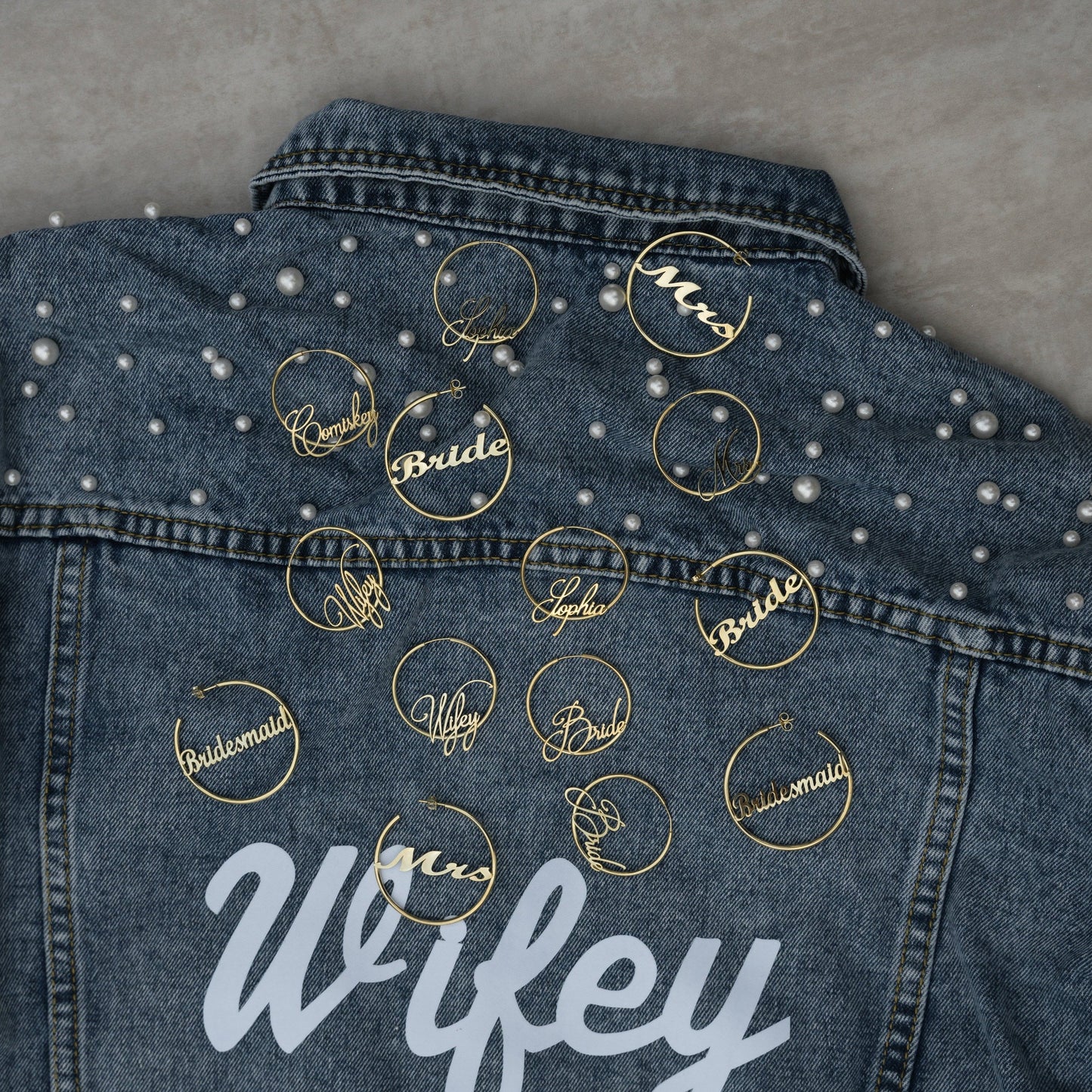 Wifey Script Hoops - PREORDER JEWELRY The Sis Kiss