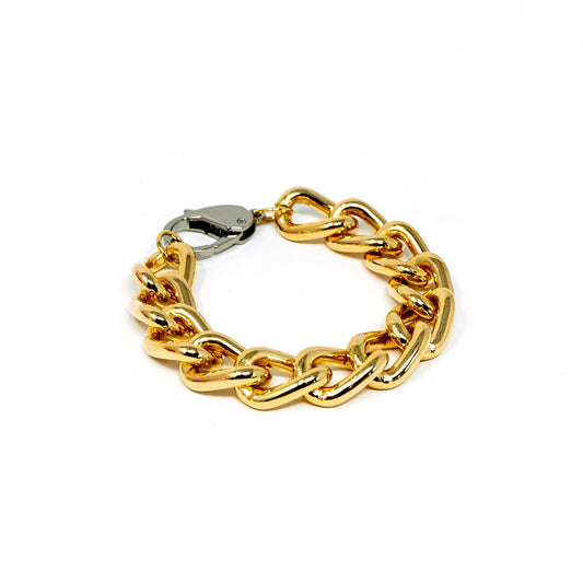 Bold Gold Chain Link Bracelet JEWELRY The Sis Kiss