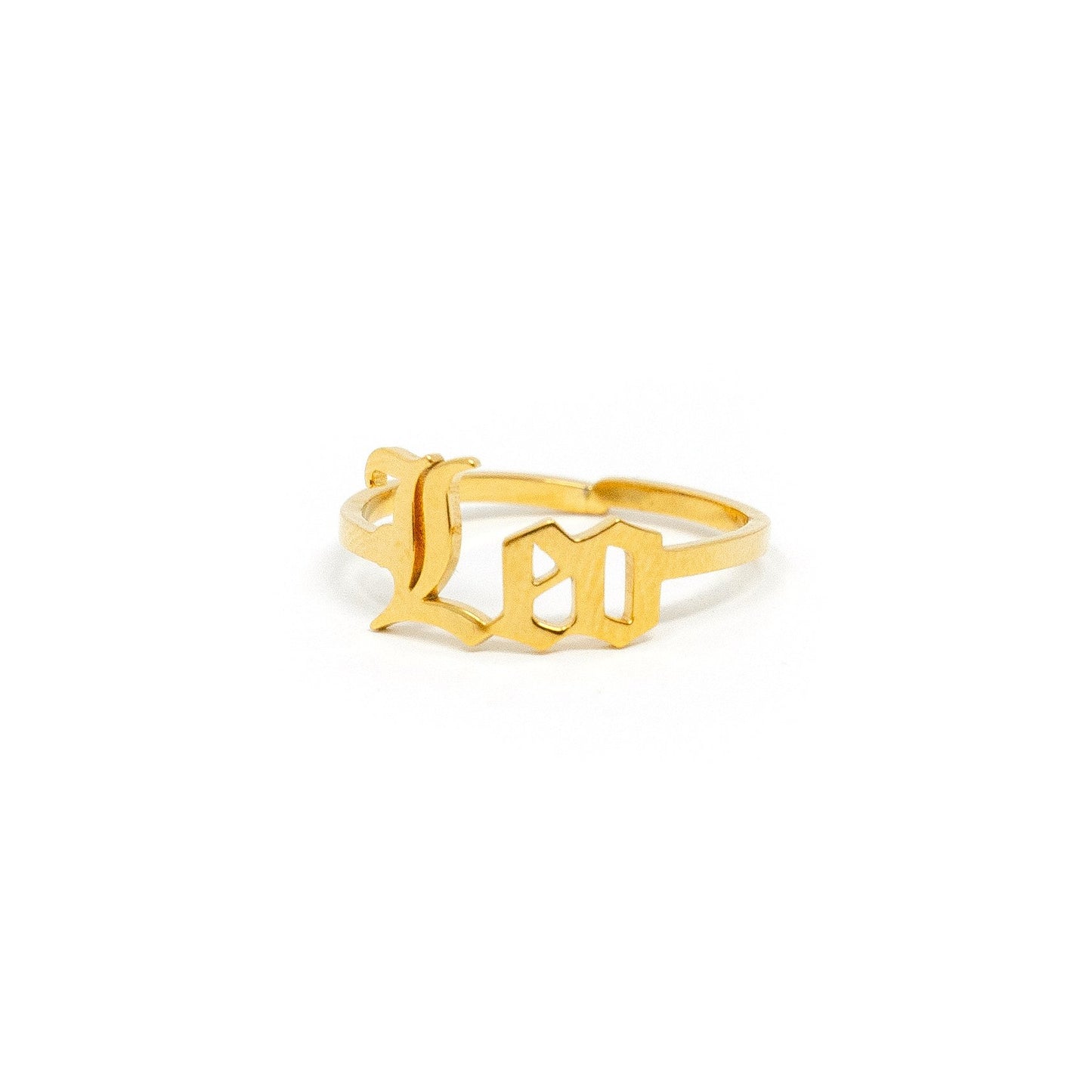 Zodiac Olde English Adjustable Rings JEWELRY The Sis Kiss