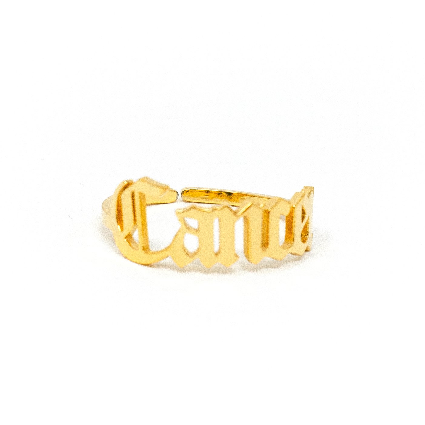 Zodiac Olde English Adjustable Rings JEWELRY The Sis Kiss Cancer