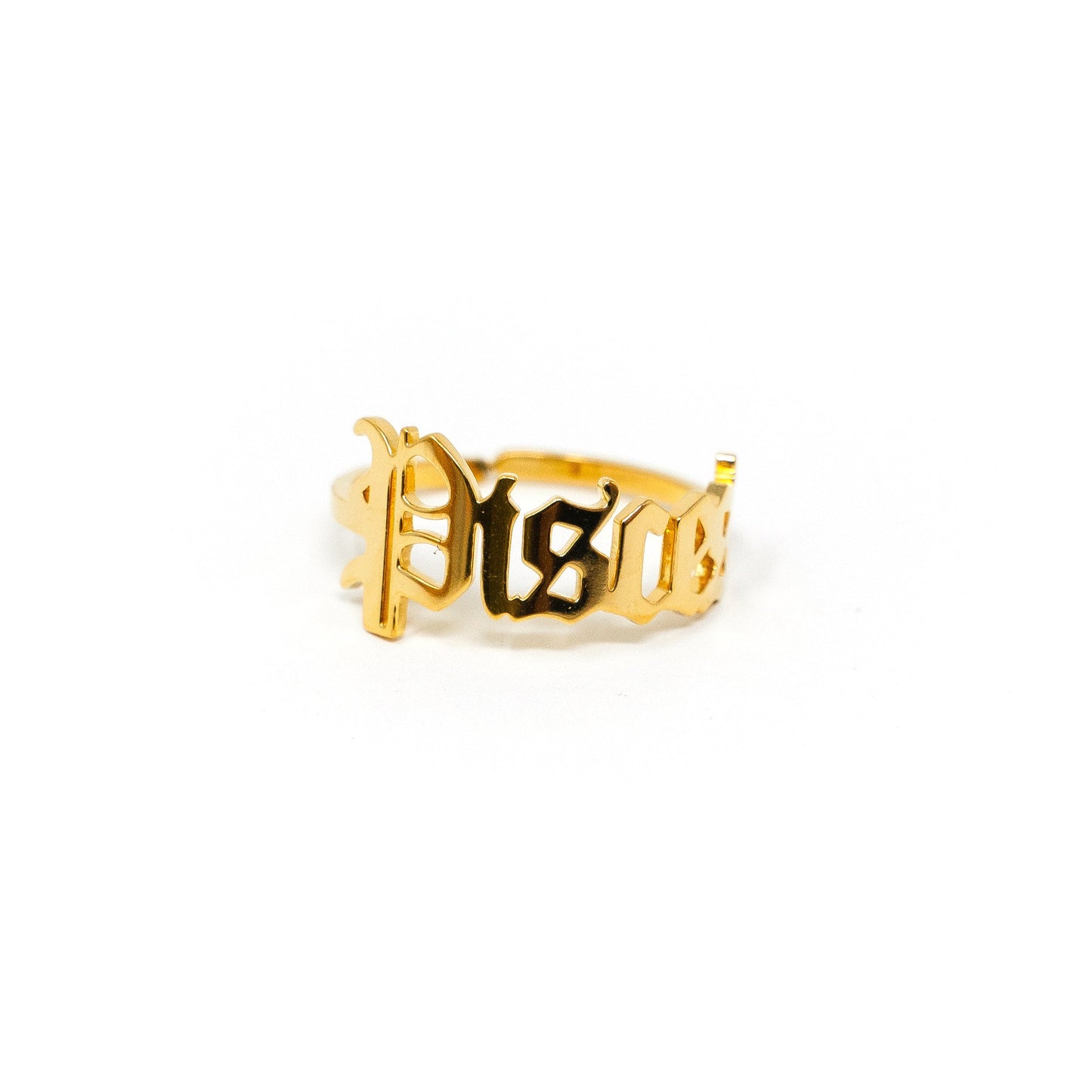 Zodiac Olde English Adjustable Rings JEWELRY The Sis Kiss Pisces