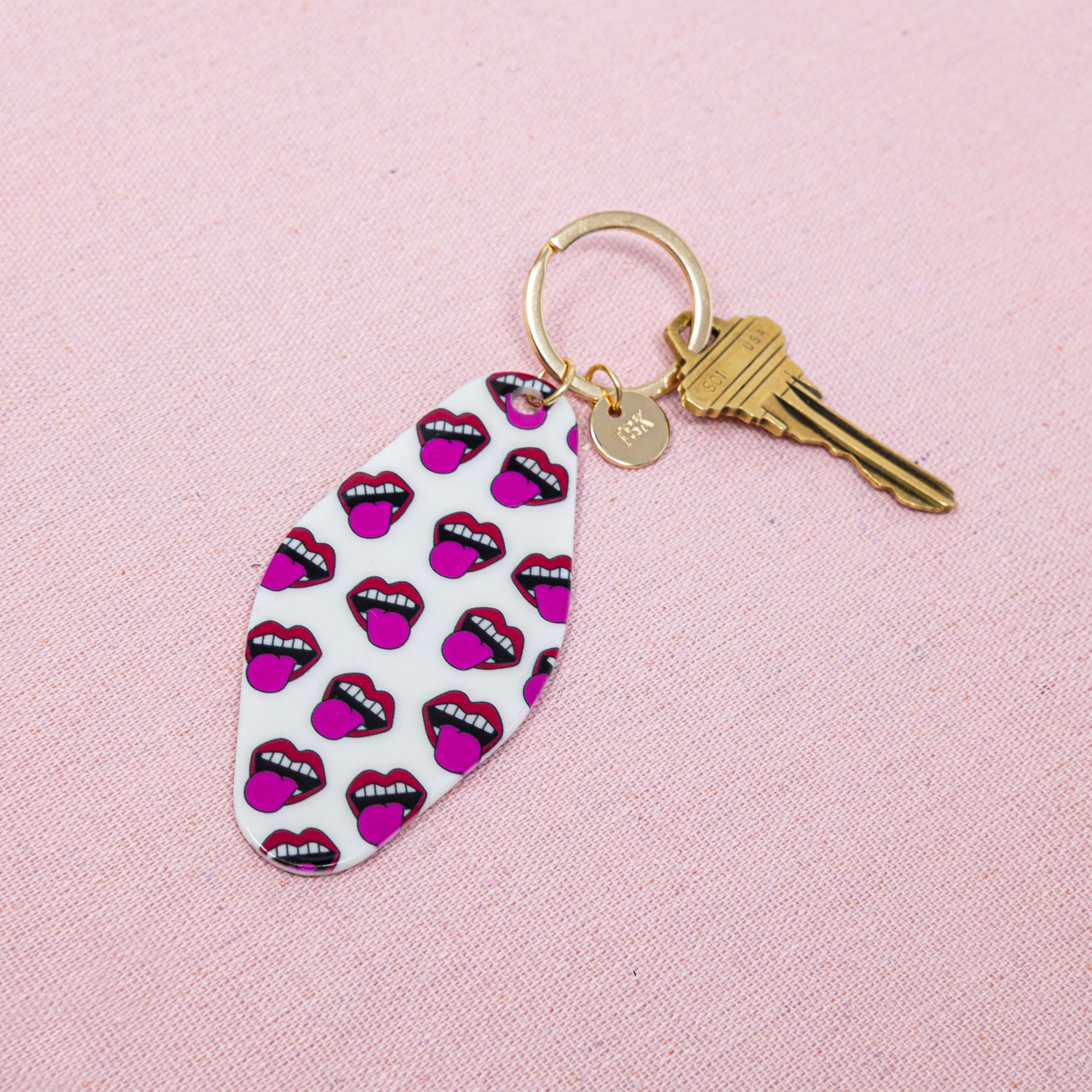 Hotel Keychains - TSK Graphics ACCESSORY The Sis Kiss Loud Mouth Lips