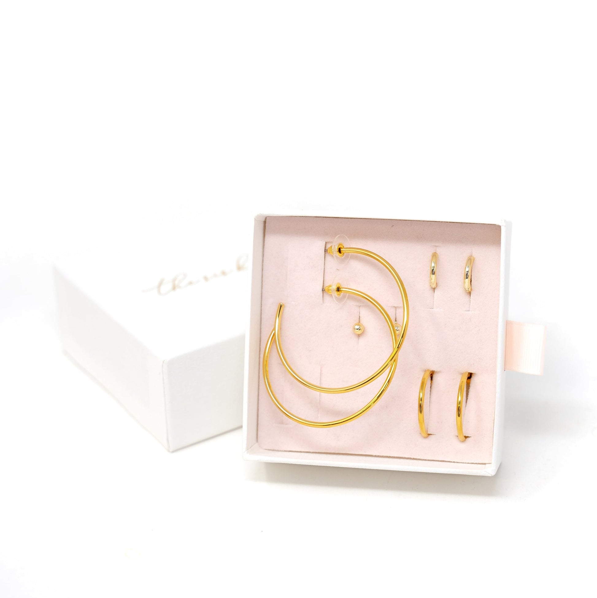The Essentials Slim Earring Set JEWELRY The Sis Kiss Gold