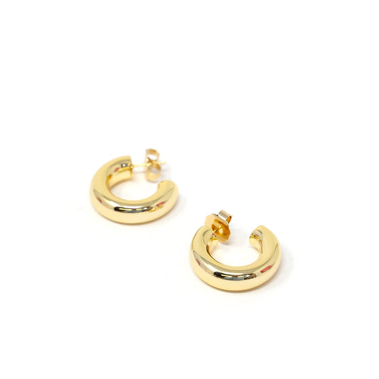 The Harlowe Hoops JEWELRY The Sis Kiss 1" Hoop Yellow Gold 