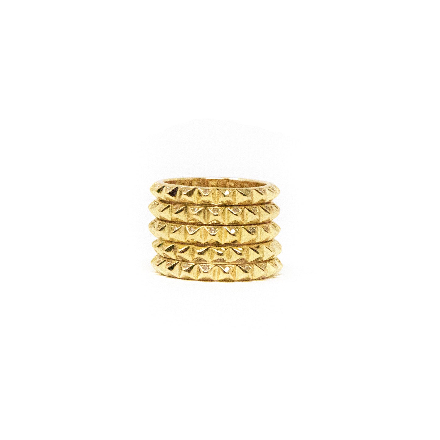 Gold Crystal Spiked Ring JEWELRY The Sis Kiss