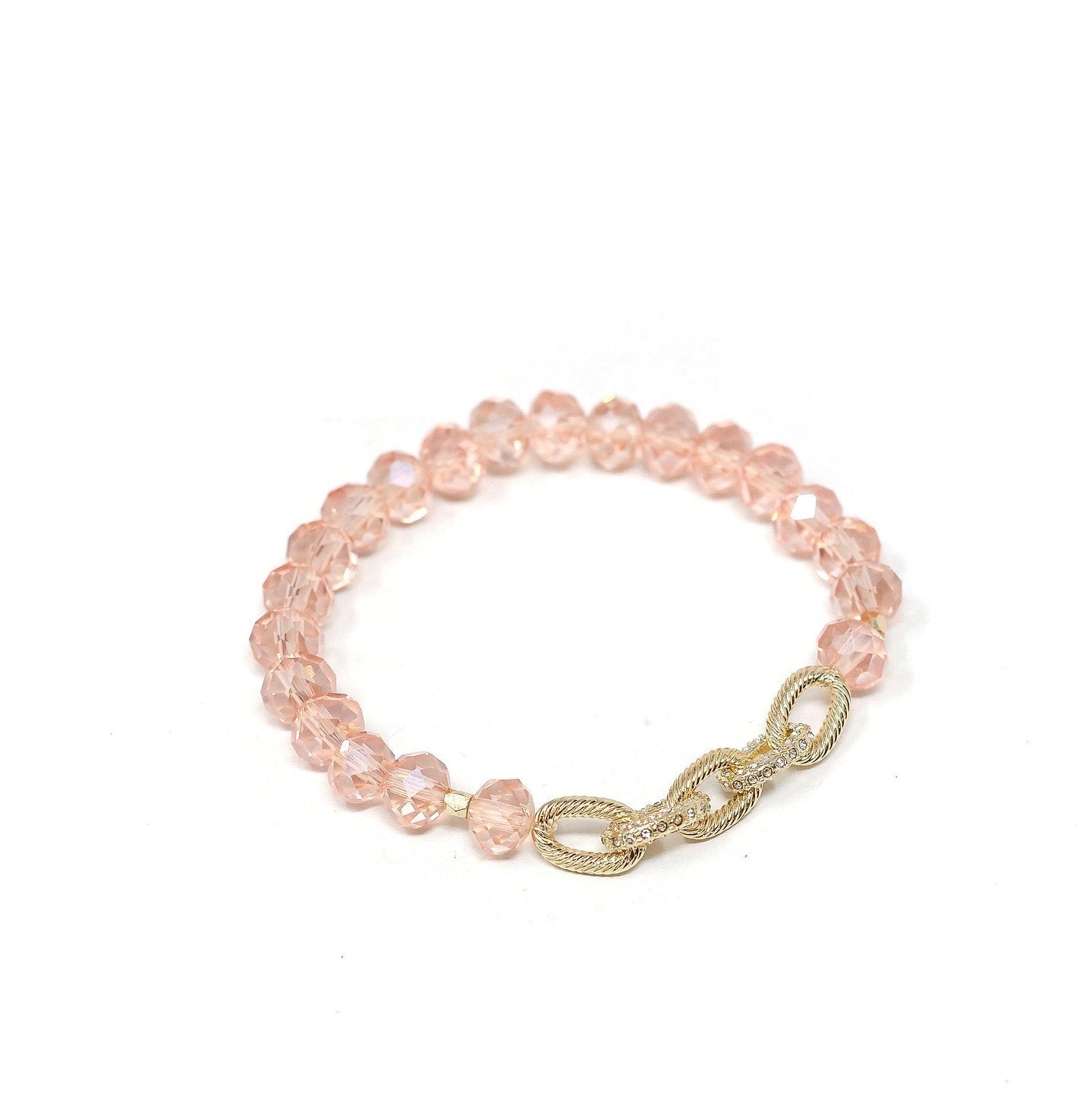 The Hope Pink Link Bracelet by Loverly Grey JEWELRY Joyce
