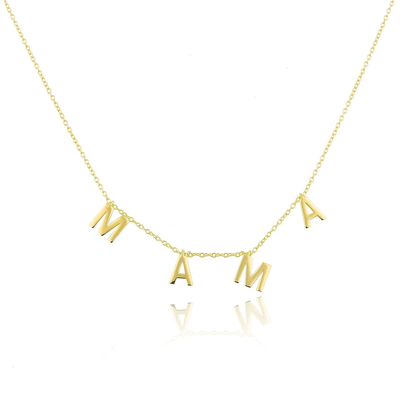 MAMA It’s All in a Name® Necklace JEWELRY The Sis Kiss Gold NO Crystals