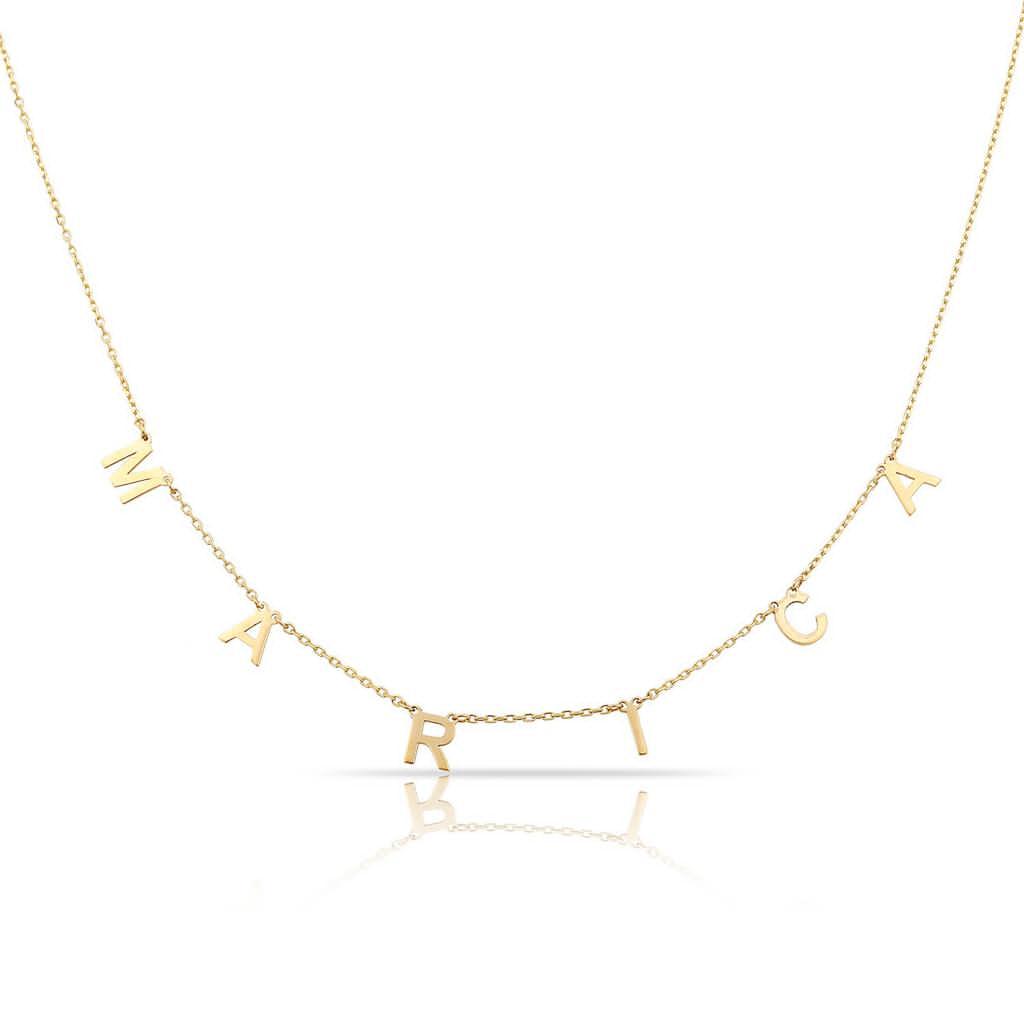 It's All in a Name™ *Linked* Personalized Necklace necklace The Sis Kiss 