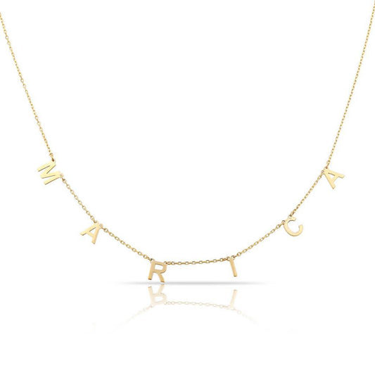 It's All in a Name™ *Linked* Personalized Necklace necklace The Sis Kiss 