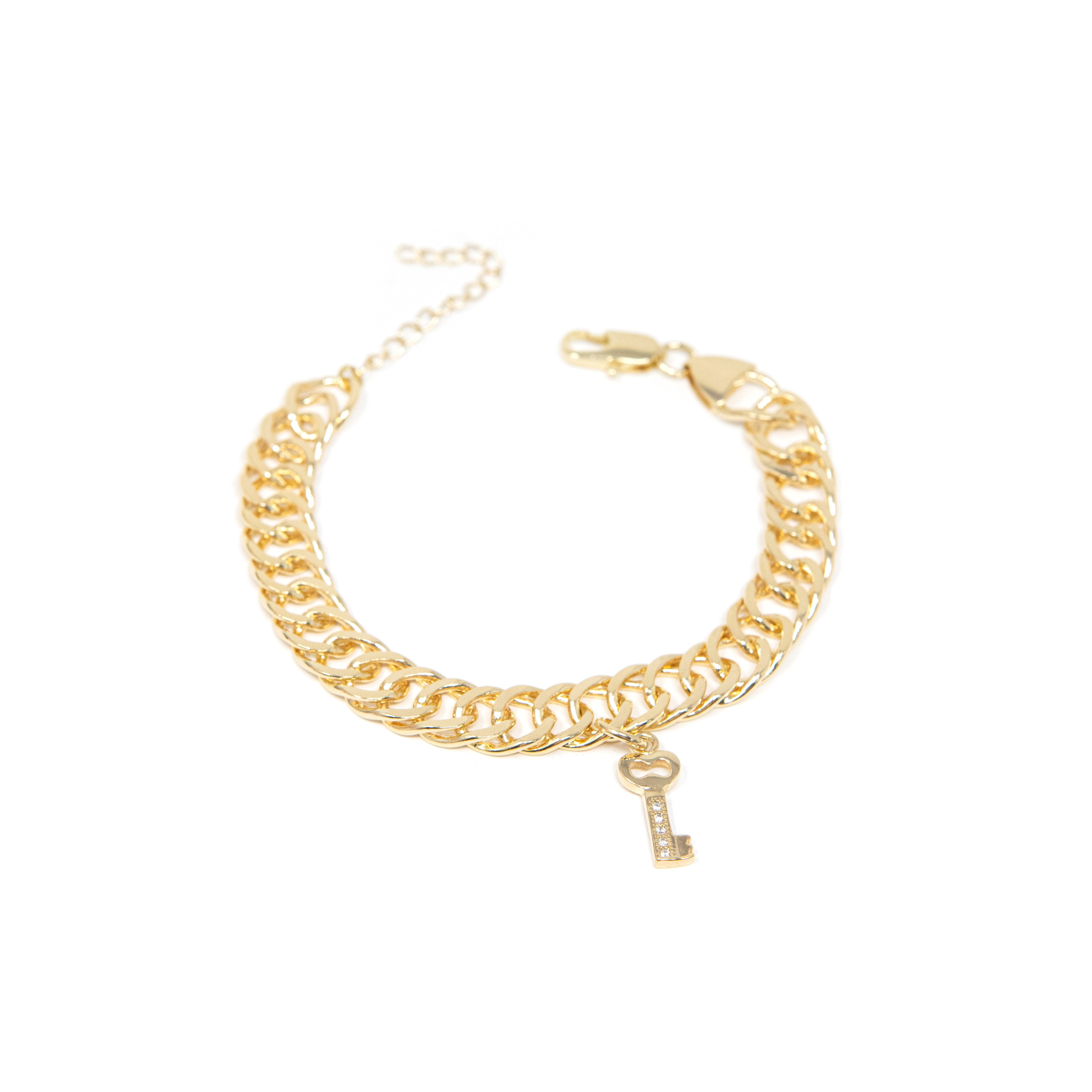 Tiffany & Co. Heart Lock & Key Bracelet 7 inch | New York Jewelers Chicago