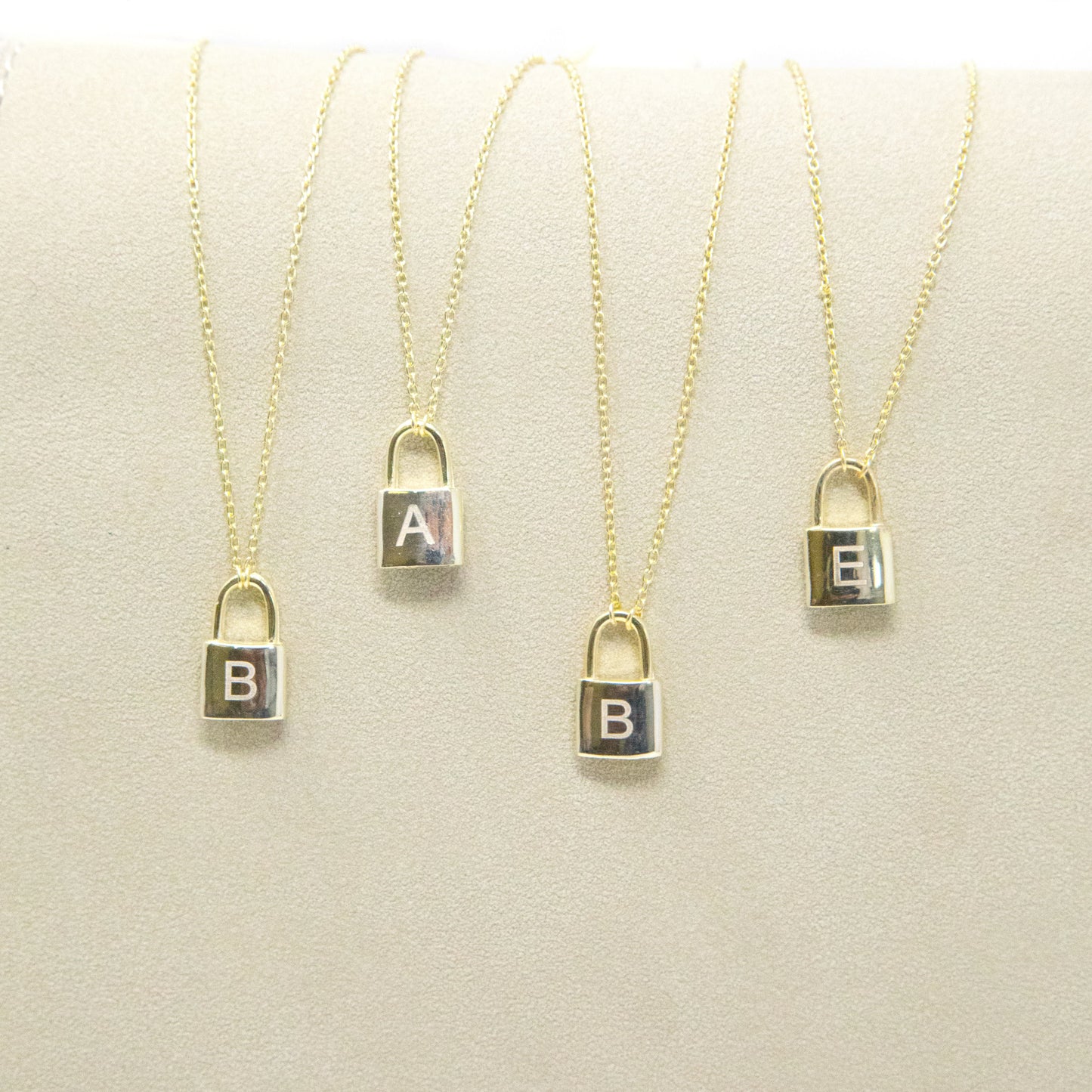 The Sweetest Initial Lock Necklace JEWELRY The Sis Kiss A