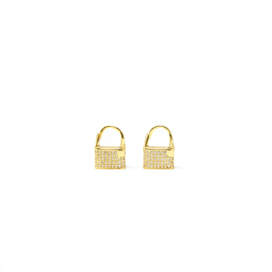 Crystal Lock Huggies JEWELRY The Sis Kiss