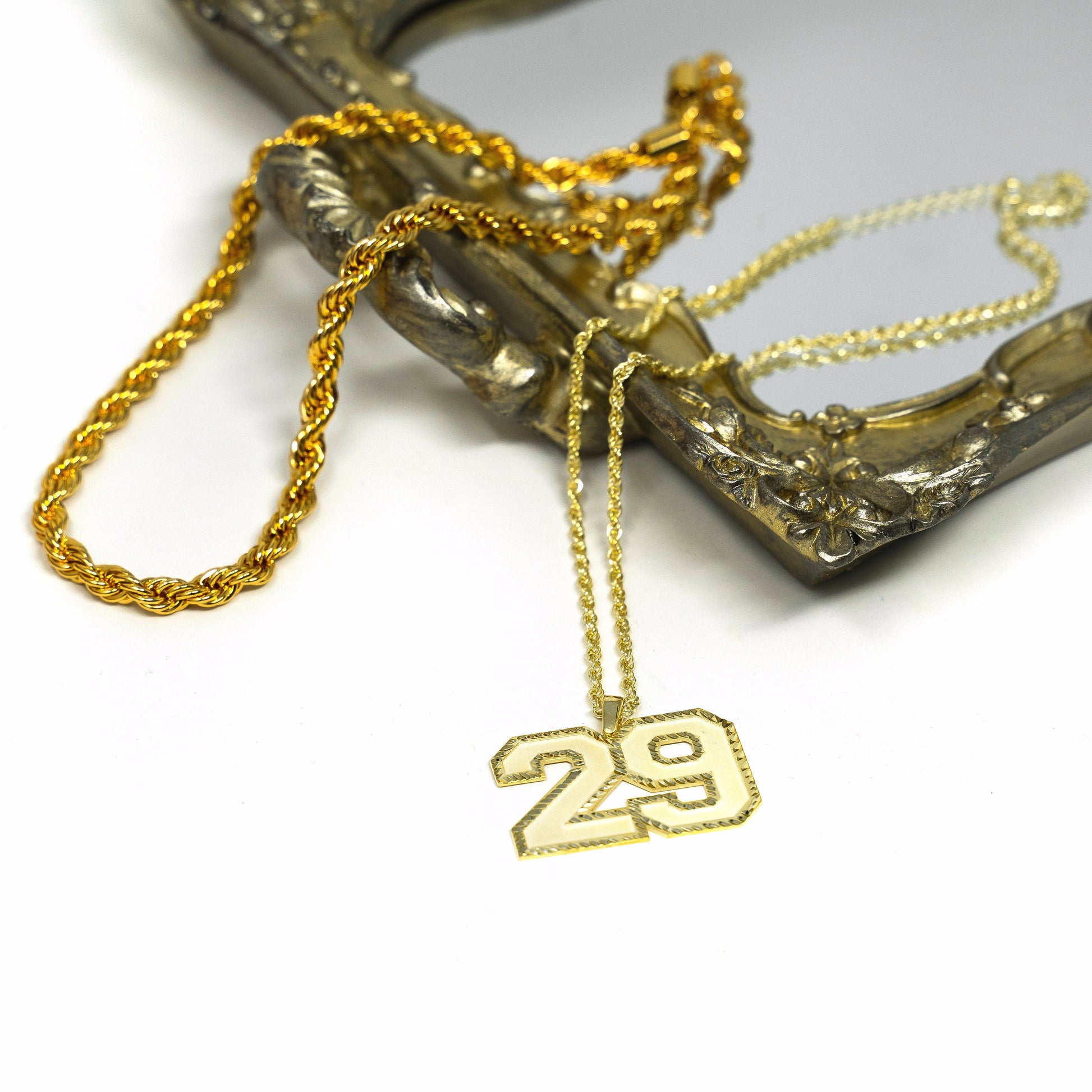 Custom Lucky Number Necklace JEWELRY The Sis Kiss
