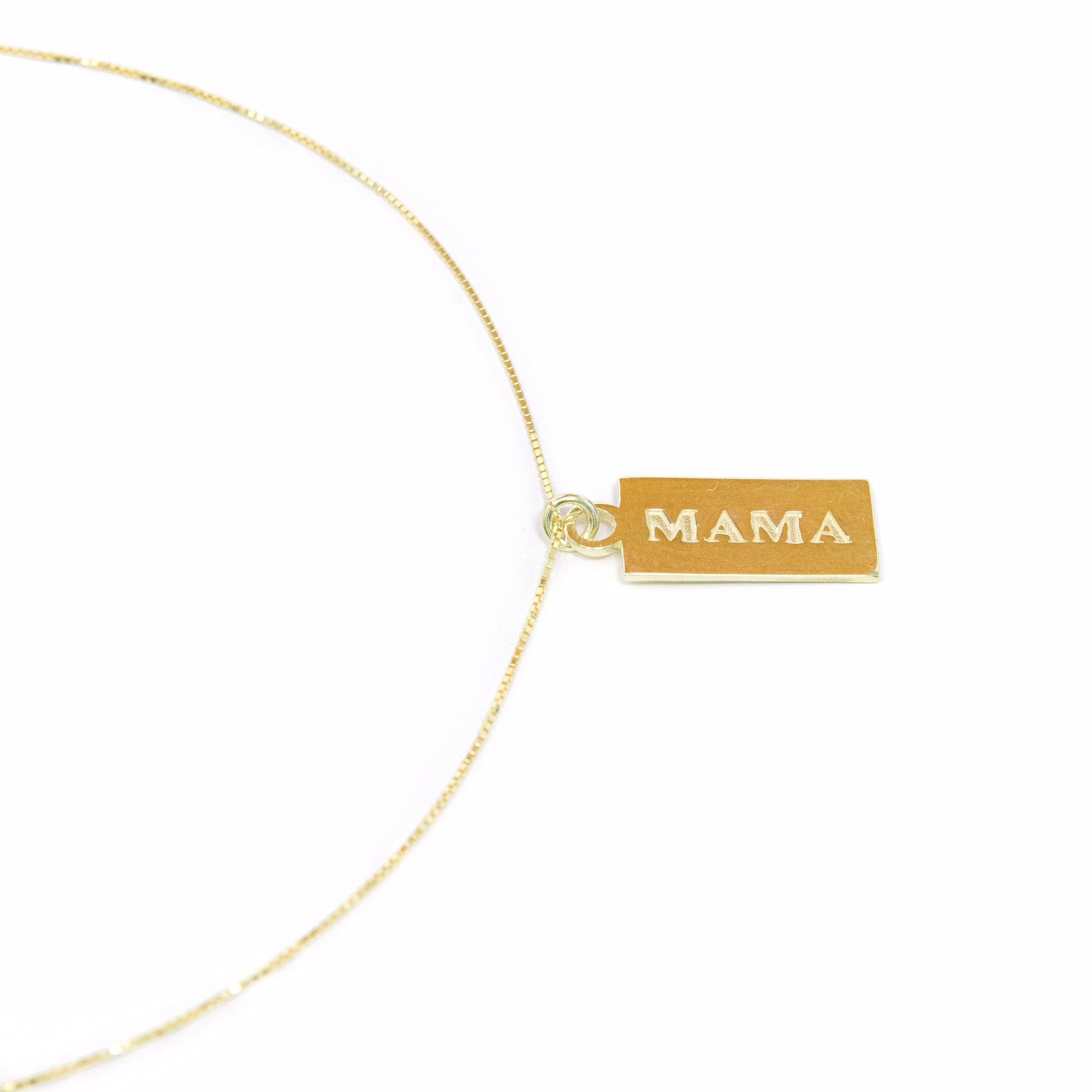Mantra Tag Necklace JEWELRY The Sis Kiss Mama
