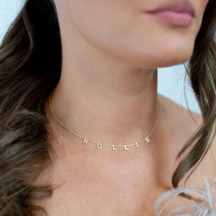 It’s All in a Name® *Mini* Personalized Necklace JEWELRY The Sis Kiss