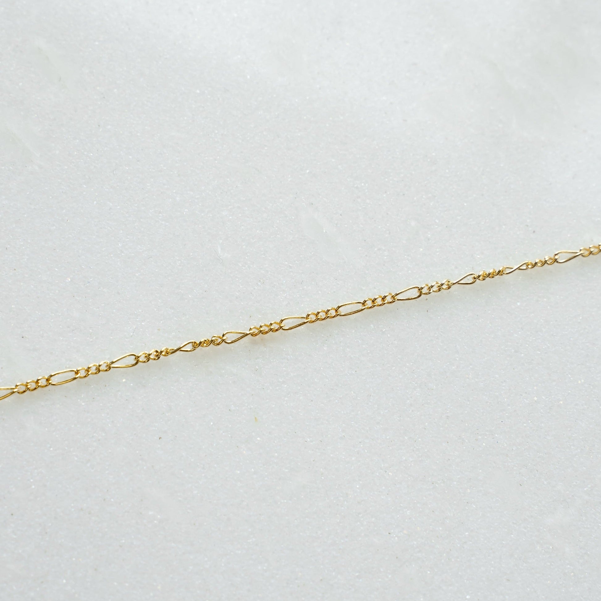 Lovely Links Permanent Jewelry JEWELRY The Sis Kiss Gold Filled 1.7mm Figaro Link Chain 15 Minutes
