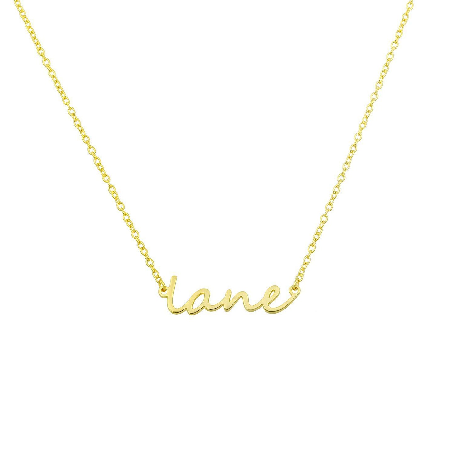 Tiny Gold Cursive Mrs ..gold Script Necklacelove Necklace 